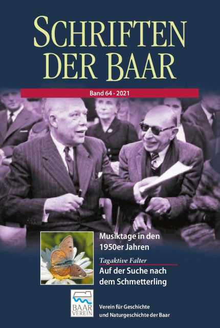 Cover der Zeitschrift Schriften der Baar